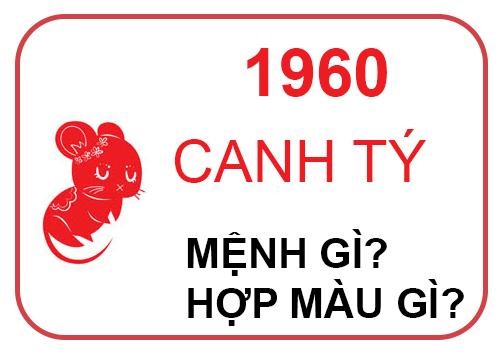 (Nam nữ có năm sinh là 1960 thuộc mệnh Thổ, nạp âm Bích Thượng Thổ)