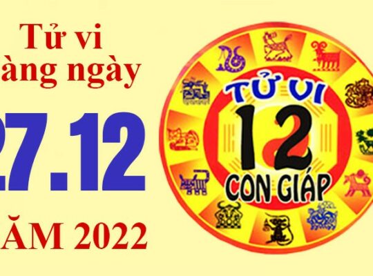 Tử vi hôm nay, xem tử vi 12 con giáp ngày 27/12/2022: