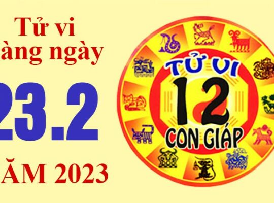 Tử vi hôm nay, xem tử vi 12 con giáp ngày 23/2/2023: